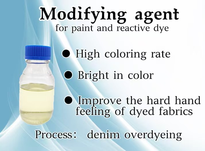 Modifying agent for paint and reactive dye
